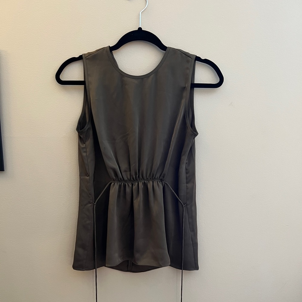 Earth, green Aritzia blouse